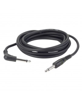 DAP FL10 - unbal. Jack mono to Jack mono 90° 3 m Cavo per strumenti