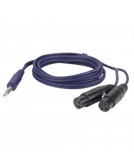 DAP FL37 - 2 x bal. XLR 3P, female to Jack stereo 1.5 m Balanced Cables
