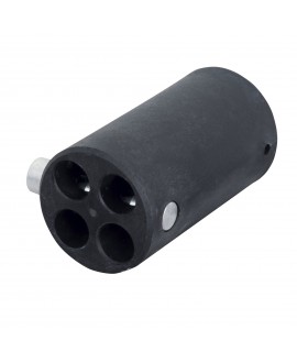 WENTEX 4-Way Connector Replacement Ø40.6 mm Black