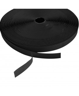 SHOWGEAR Hook and Loop Tape - Hook Side Black - 20 mm x 25 m - self-adhesive Molton & Stage Fabrics