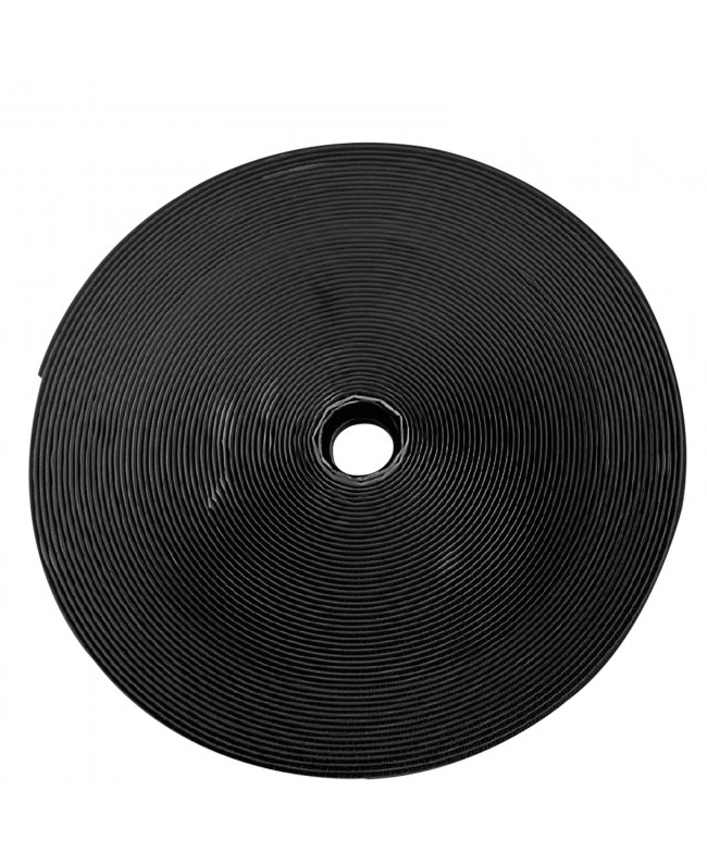 SHOWGEAR Hook and Loop Tape - Hook Side Black - 20 mm x 25 m - self-adhesive