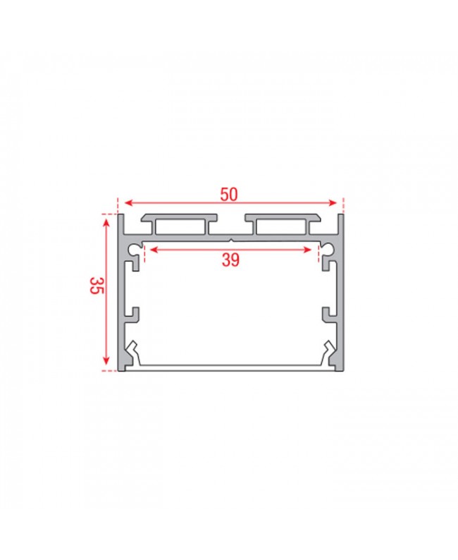 ARTECTA Profile Pro 26 Surface Accessori per strisce & luci a tubo