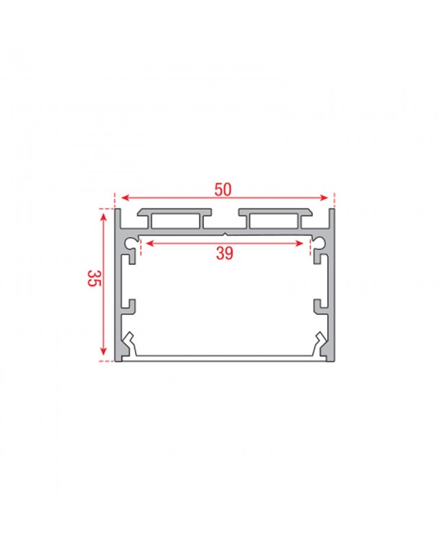 ARTECTA Profile Pro 26 Surface Accessori per strisce & luci a tubo