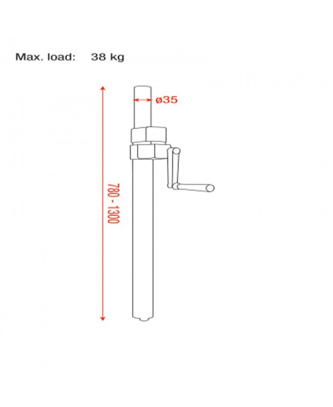 SHOWGEAR Windup Speaker Stand
