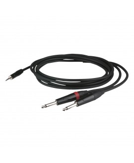 DAP FLX31 - stereo mini-jack to 2 mono Jack L/R 6 m - recessed jack body
