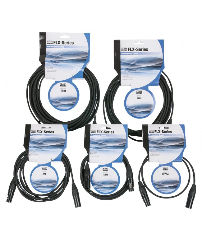 DAP FLX01- bal. XLR/M 3P to XLR/F 3P Tipo X