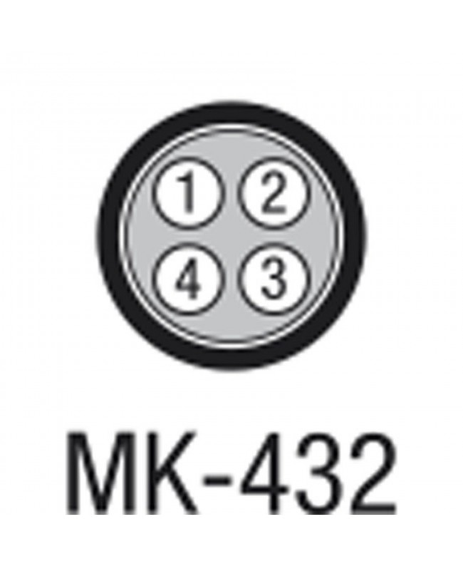 DAP MK-432 Dark Blue Symmetrische Audio Kabel