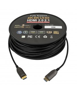 DAP HDMI 2.1 AOC 8K Fibre Cable 30 m - Gold plated