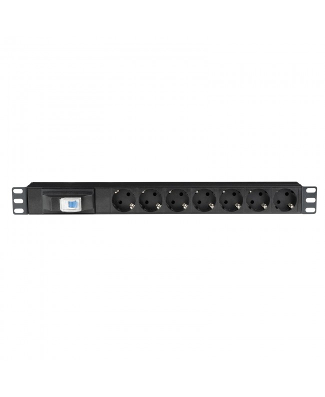 SHOWGEAR 19 1U Socketstrip 7 Con interruttore Ciabatte 19"
