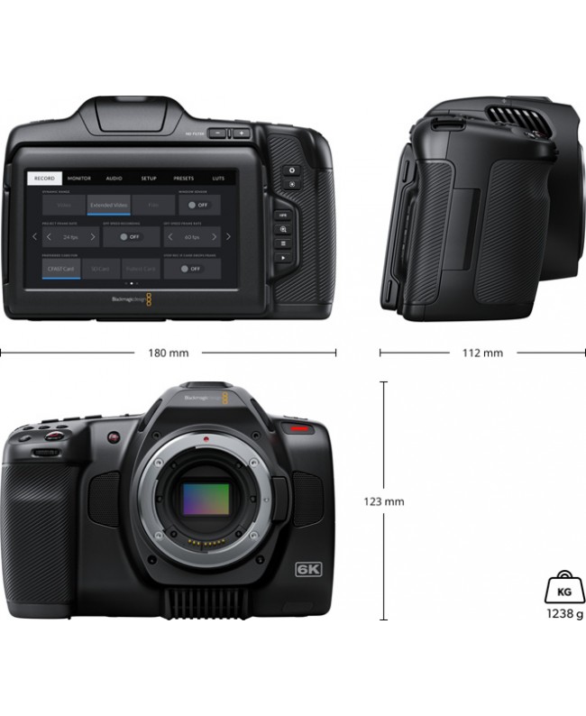 Blackmagic Design Pocket Cinema Camera 6K Pro Cineprese digitali professionali