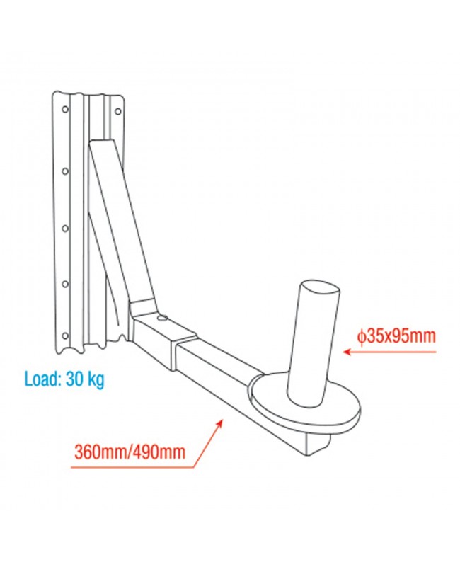 SHOWGEAR Adjustable Speaker Bracket Wall Brackets