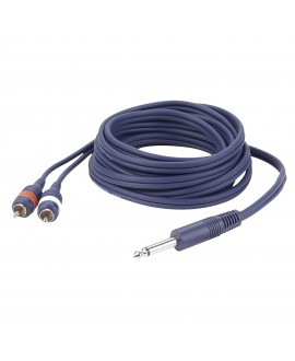 DAP FL33 - mono Jack to 2 RCA male L/R 3 m