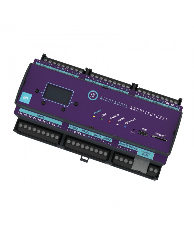 NICOLAUDIE ARCHITECTURAL DINA - DR1 DIN-rail-mounted, advanced lighting controller