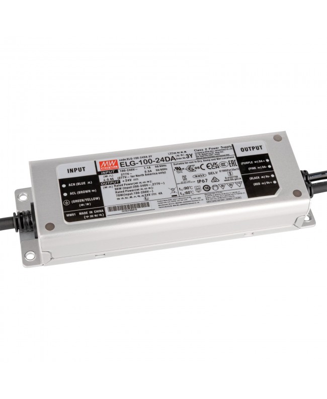 MEANWELL LED Power Supply - 100 W - 24 V DC Strip Trafos & Controller