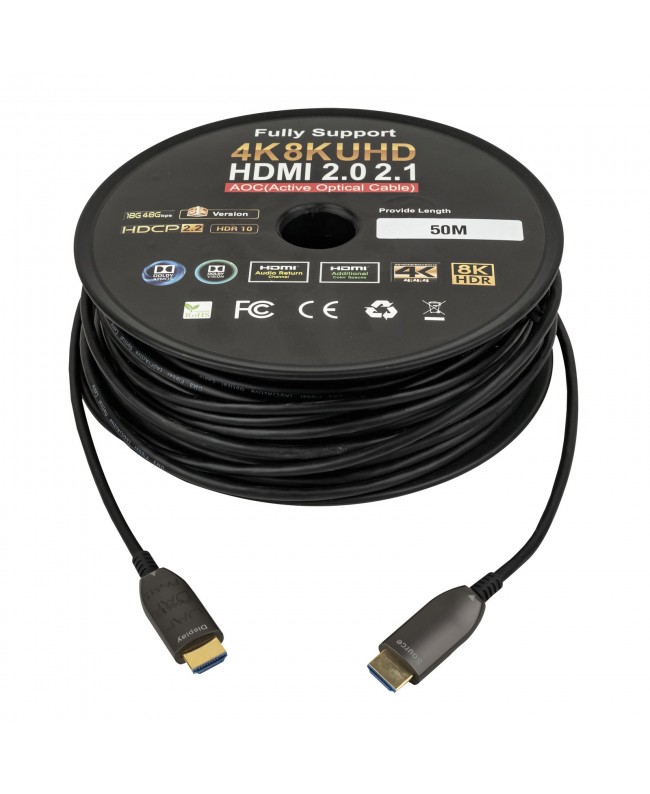 DAP HDMI 2.1 AOC 8K Fibre Cable 50 m - Gold plated