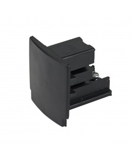 ARTECTA 3-Phase End Cap Black Track Lighting