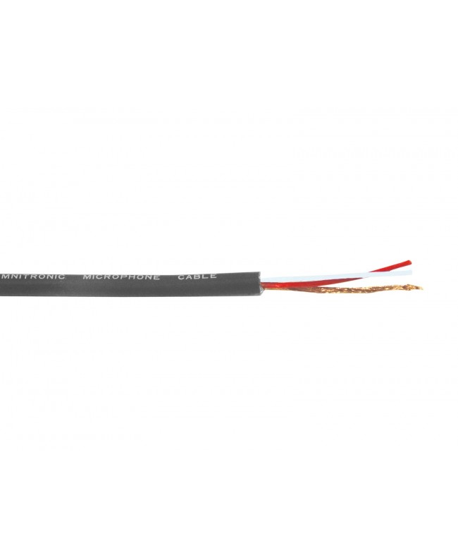 Omnitronic Microphone Cable 2x0.22 100m bk + plugs