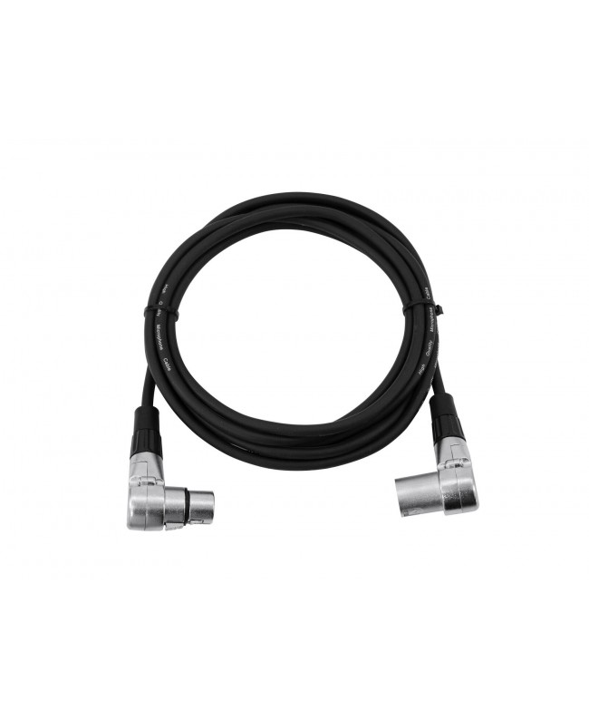 Omnitronic XLR Cable 3-pin 3m 90° bk Cavi per microfono & StarQuad