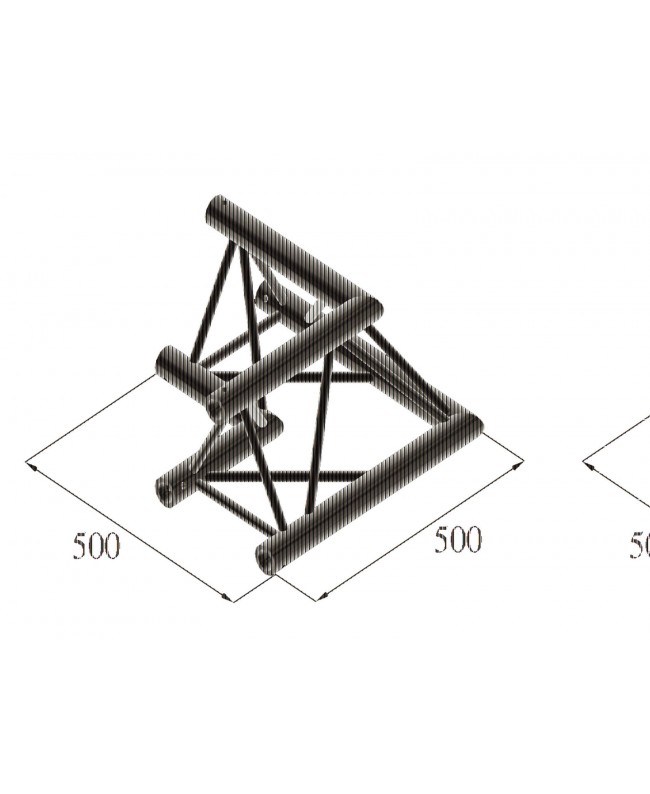 Alutruss TRILOCK S-PAC 21 2-way Corner 90° black
