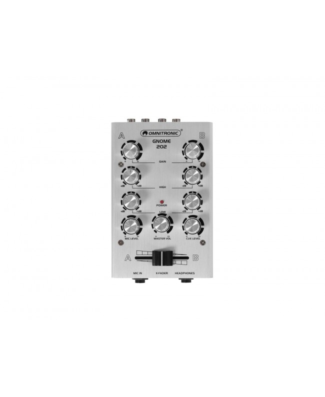 Omnitronic GNOME-202 Mini-Mixer silber