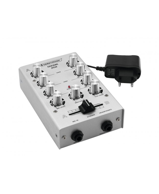 Omnitronic GNOME-202 Mini Mixer silver