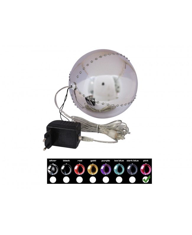 Europalms LED Snowball 15cm, rosa