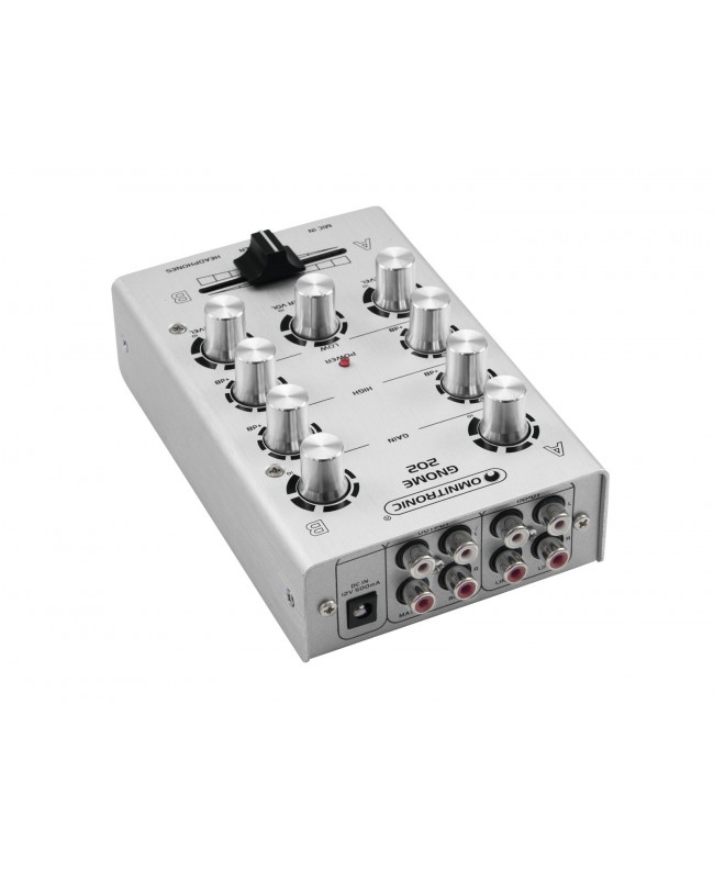 Omnitronic GNOME-202 Mini-Mixer silber