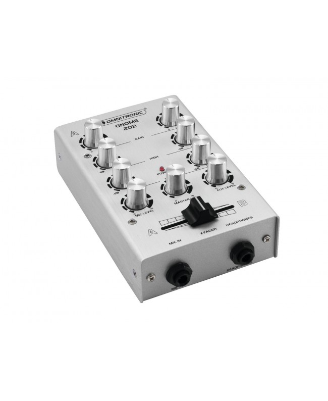 Omnitronic GNOME-202 Mini-Mixer silber