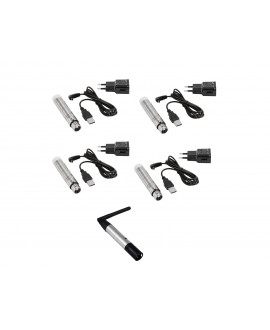 Eurolite Set QuickDMX 1x Sender + 4x AKKU Empfänger