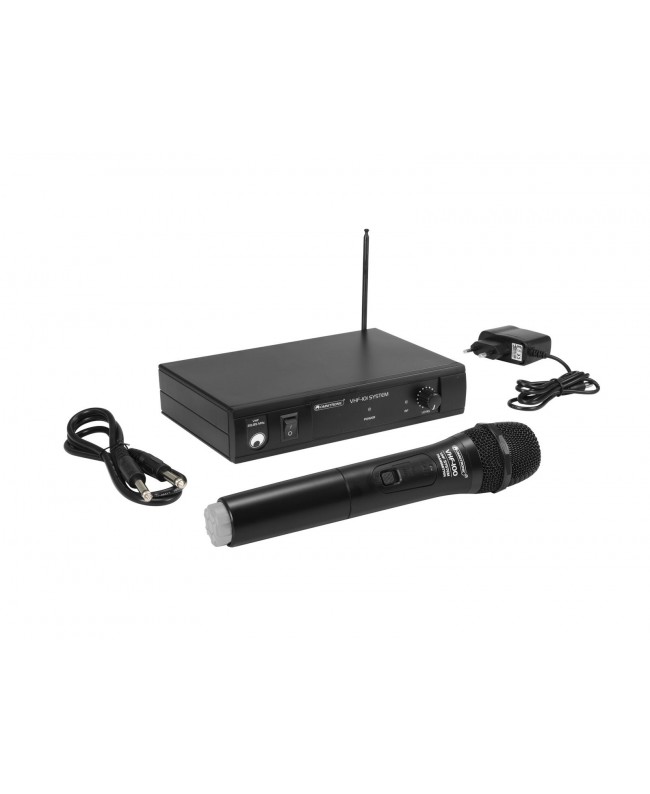 Omnitronic VHF-101 Wireless Mic System 205.75MHz Sistema wireless con trasmettitore palmare