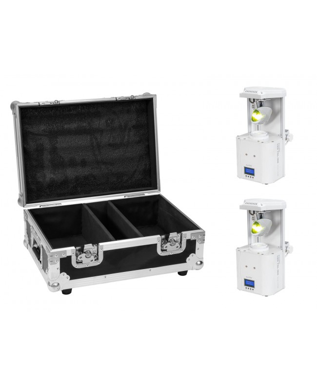 Eurolite Set 2x LED TSL-350 Scan COB white + Case Scanner