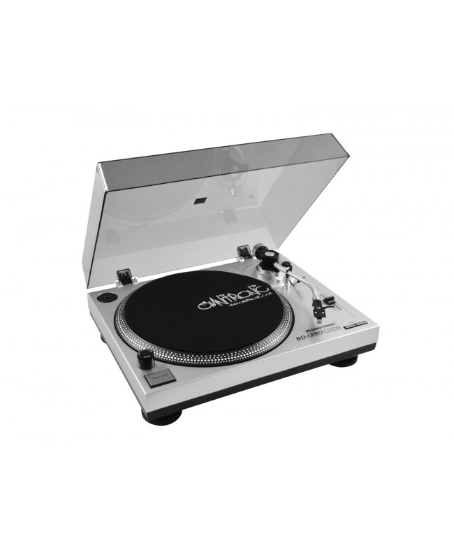Omnitronic BD-1380 USB Turntable sil Giradischi