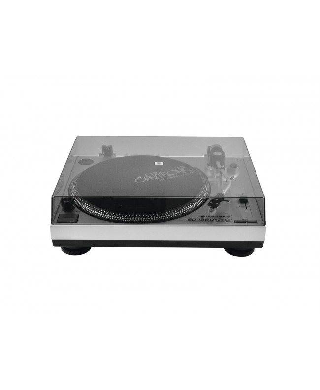 Omnitronic BD-1380 USB Turntable sil Giradischi