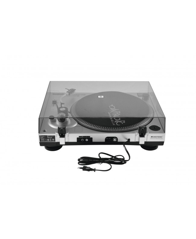 Omnitronic BD-1380 USB Turntable sil Giradischi