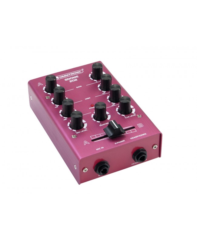 Omnitronic GNOME-202 Mini Mixer red