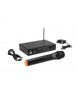 Omnitronic VHF-101 Wireless Mic System 212.35MHz Sistema wireless con trasmettitore palmare