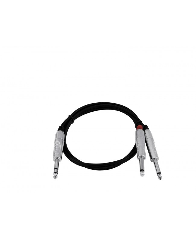 Omnitronic Adapterkabel Klinke/2xKlinke 3m