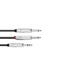 Omnitronic Adapter Cable Jack/2xJack 3m