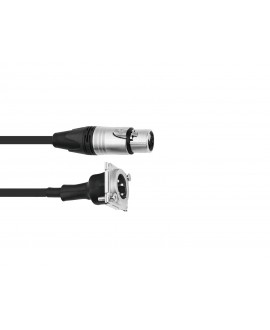 PSSO Patch Kabel XLR(F)/XLR(M) EB 1m sw