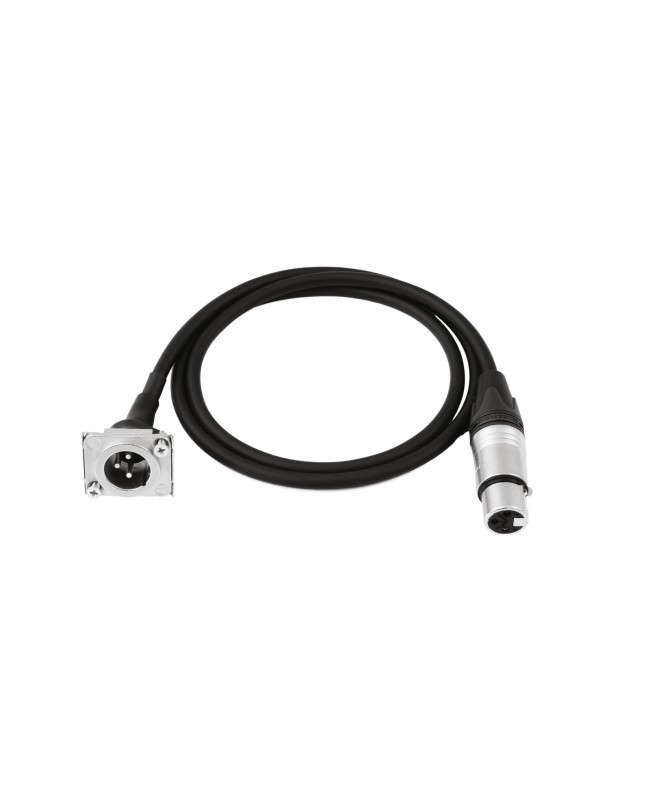 PSSO Patch Kabel XLR(F)/XLR(M) EB 1m sw