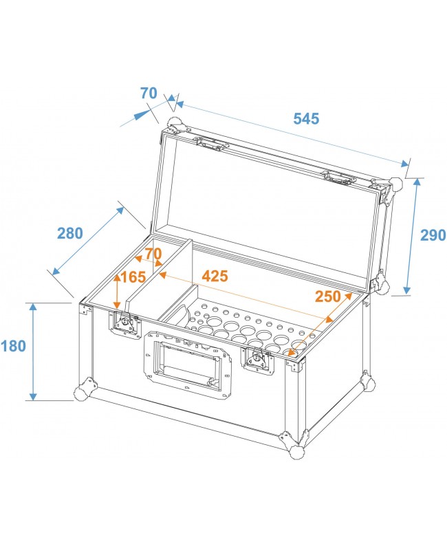 Roadinger UKAC-50 Universal Cone Adapter Case Other Cases