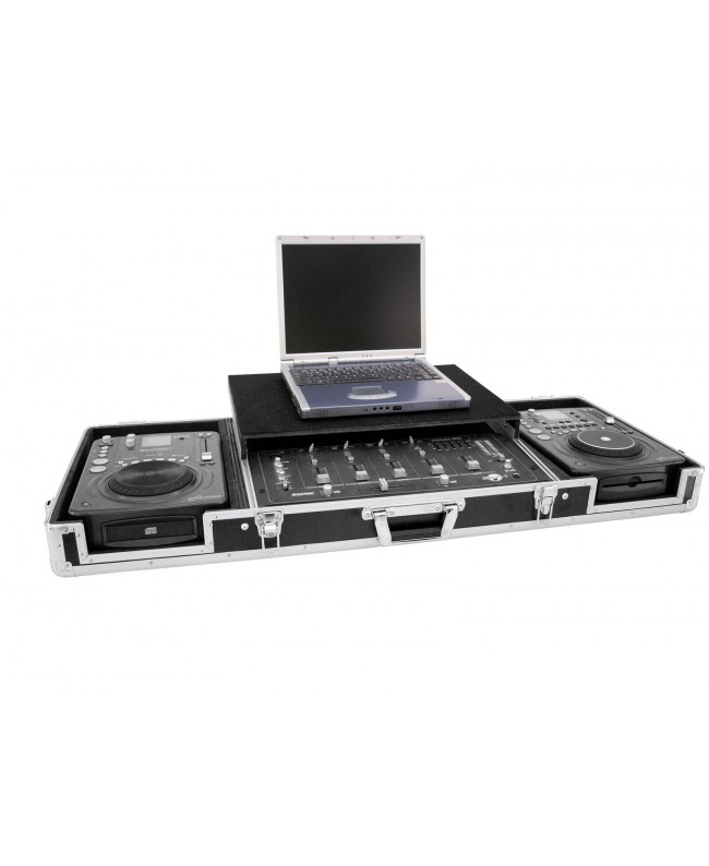 Roadinger Universal Console DS-1 2xCD/1xM-19 LT bk Console Cases