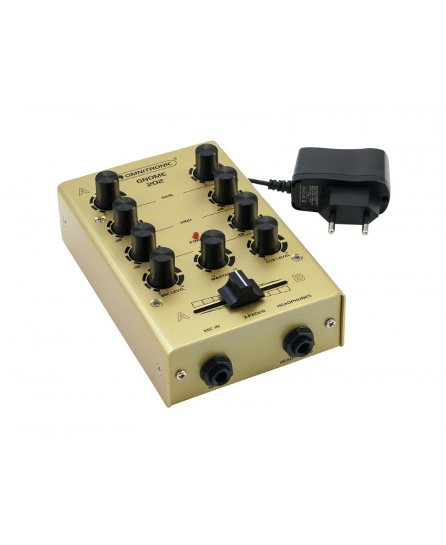 Omnitronic GNOME-202 Mini Mixer gold