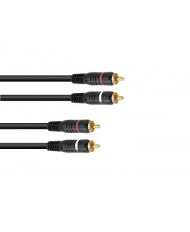 Omnitronic RCA Cable 2x2 0.6m
