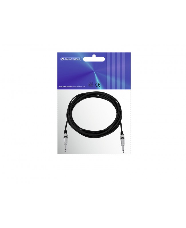 Omnitronic Klinkenkabel 6,3 mono 6m sw ROAD