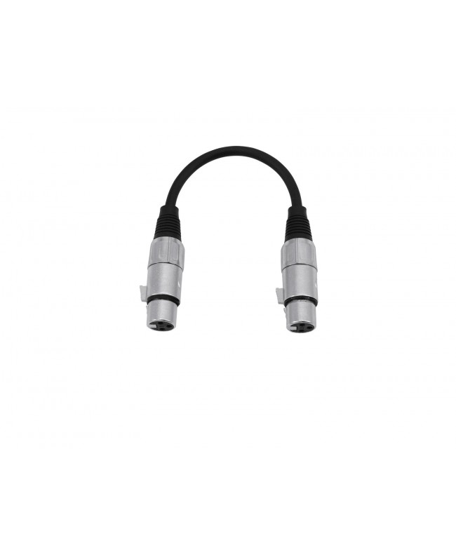 Omnitronic Adapterkabel XLR(F)/XLR(F) 0,2m sw
