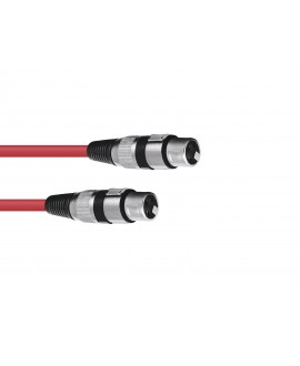 Omnitronic XLR Cable 3-pin 5m rd Cavi per microfono & StarQuad