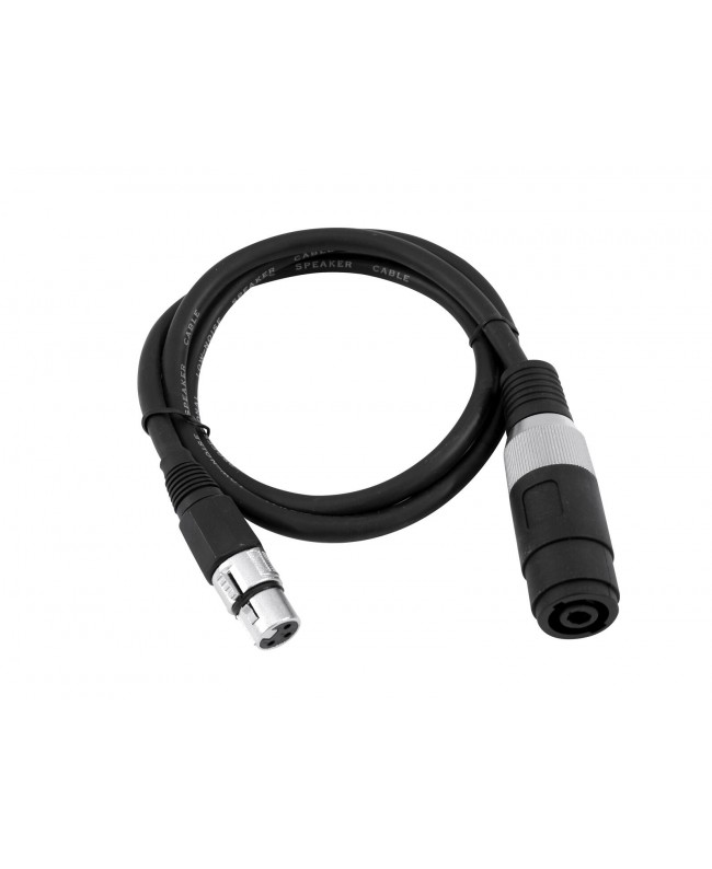 Omnitronic Adapterkabel Speaker(F)/XLR(F) 1m sw