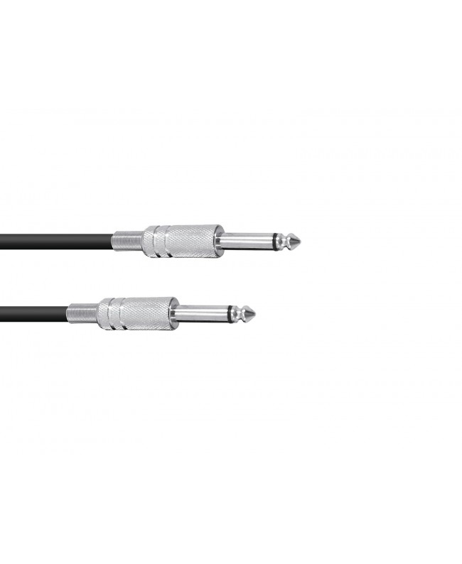 Omnitronic Jack Cable 6.3 mono 1m bk