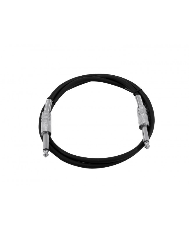 Omnitronic Jack Cable 6.3 mono 1m bk